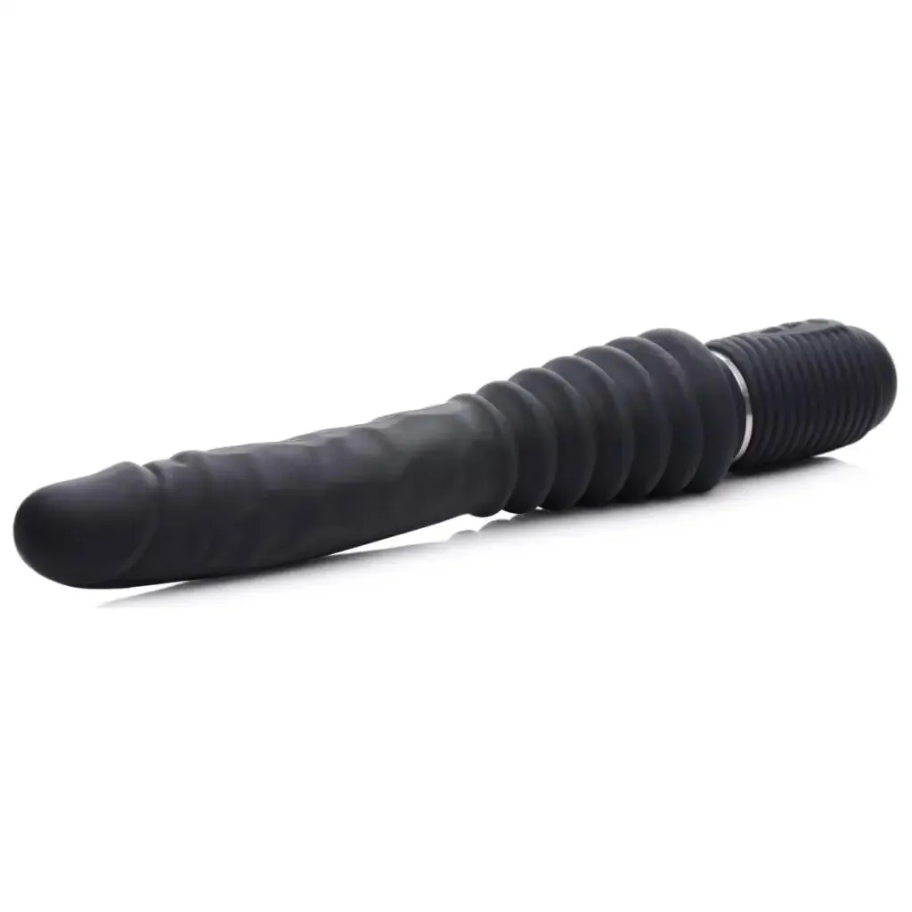 10x Silicone Vibrating And Thrusting Dildo