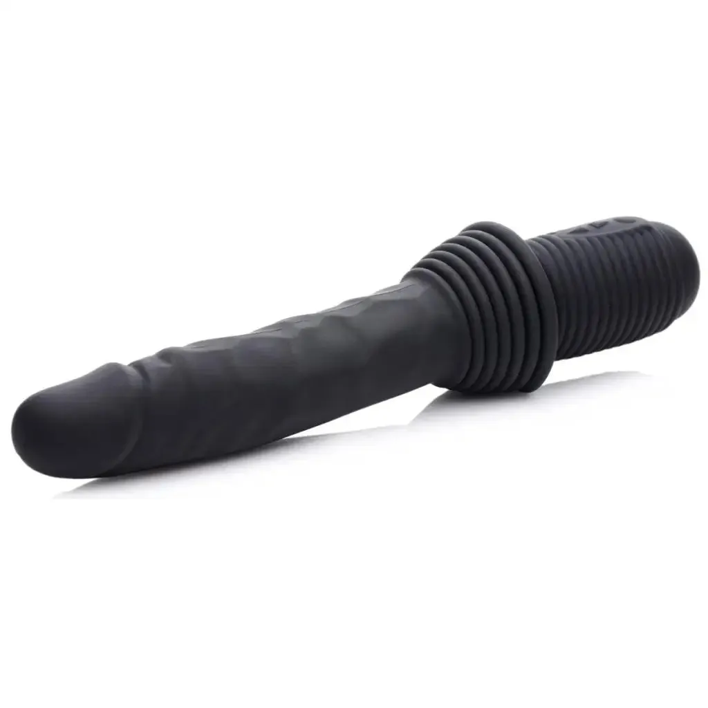 10x Silicone Vibrating And Thrusting Dildo