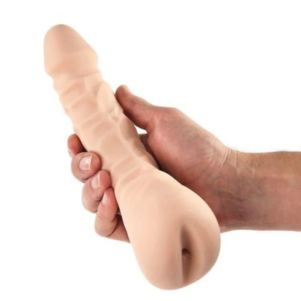 2-In-1 Mangina Realistic Dildo & Stroker