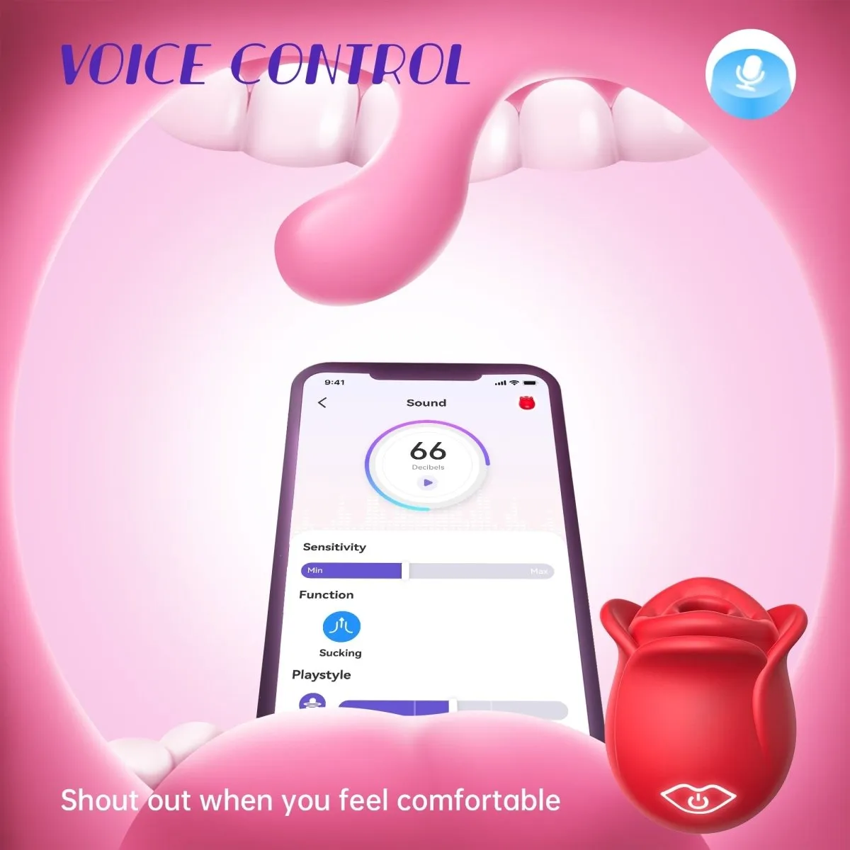 2024 APP Control Rose Suction Clitorial Stimulator Vibrator