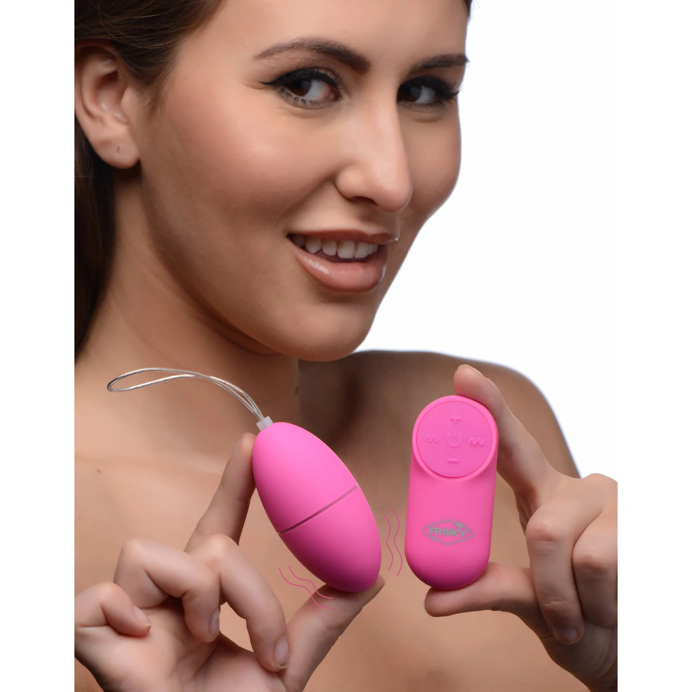 28X Scrambler Vibrating Egg w- Remote - Pink