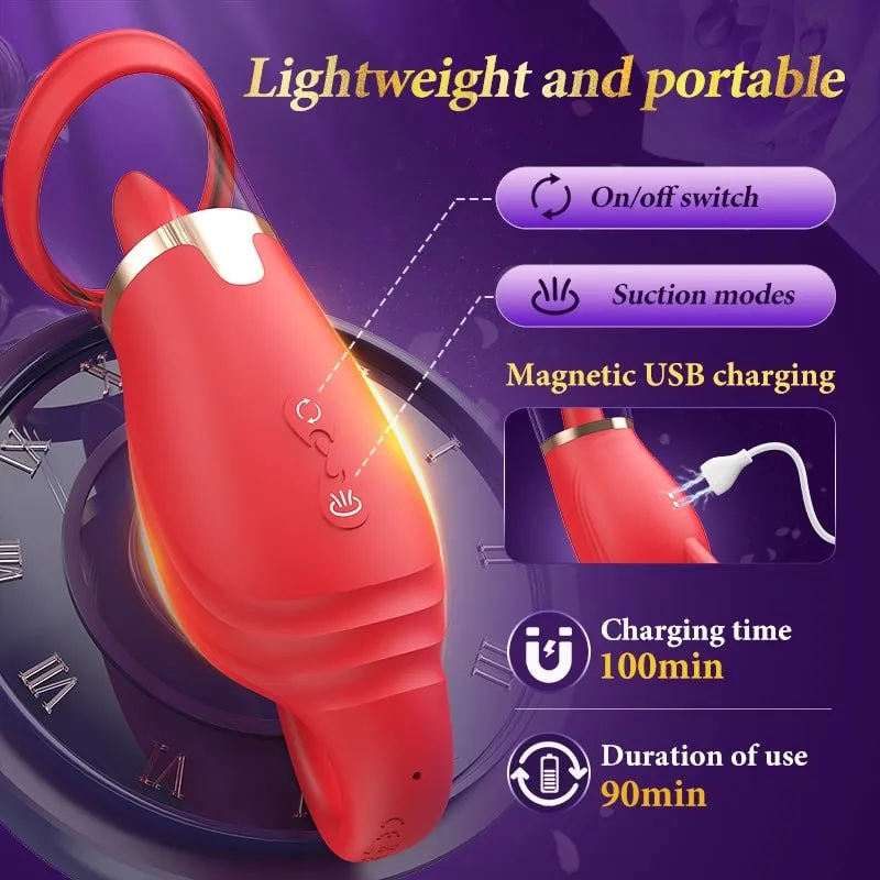 3 in 1 Sucking and Licking Clitoris Vibrator Stimulator with App Control