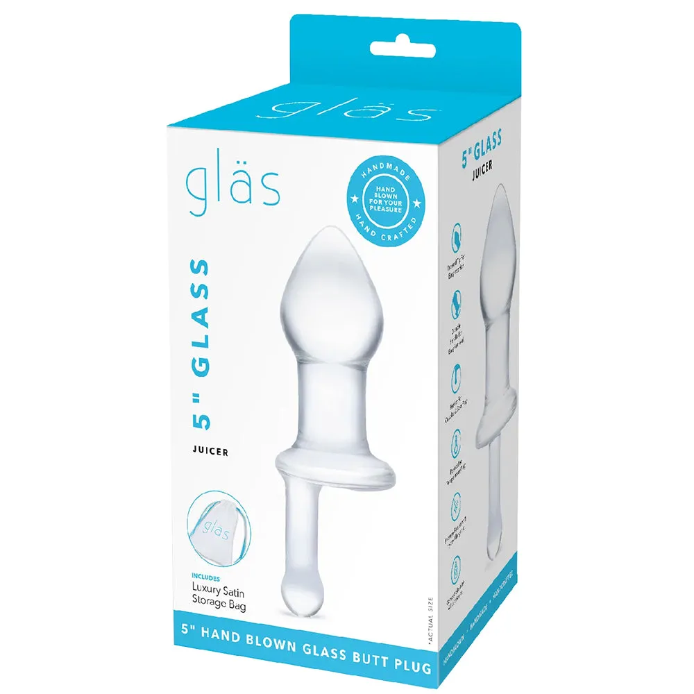 5" Glass Juicer Dildo