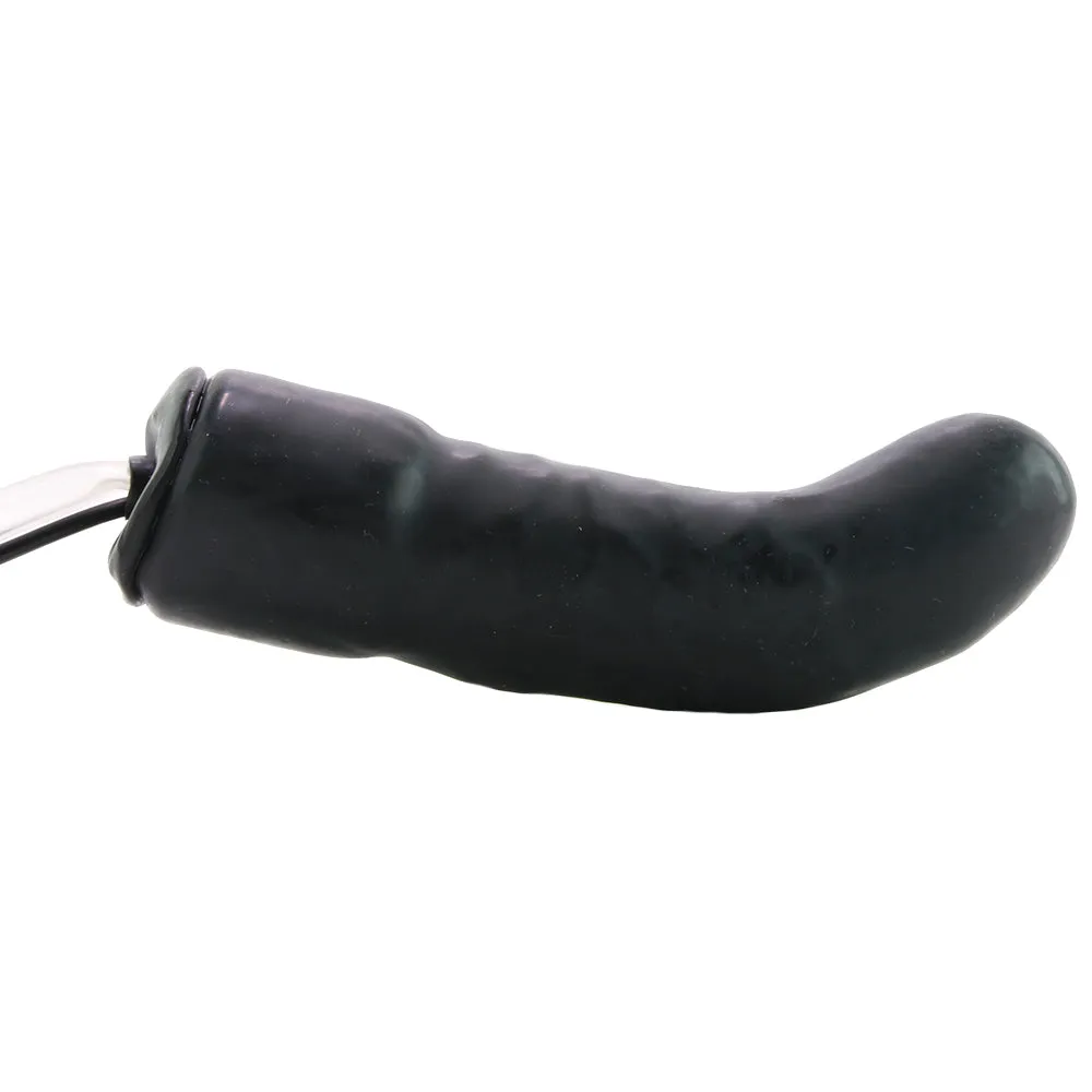 6" Inflatable Vibrating Curved Dildo