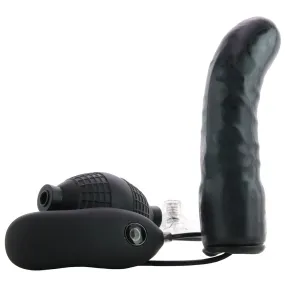 6" Inflatable Vibrating Curved Dildo