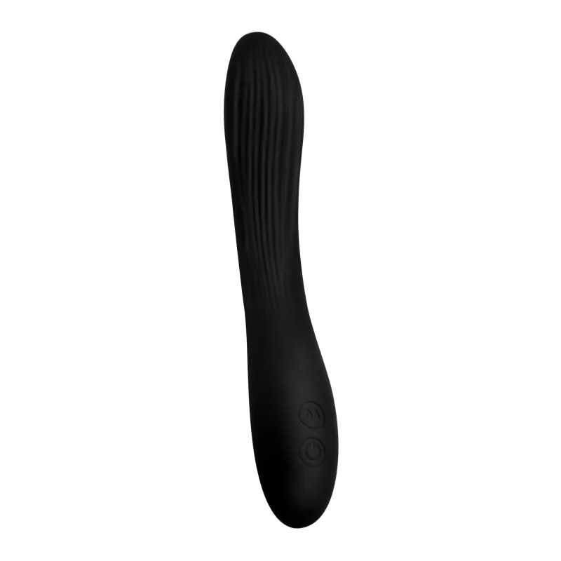 7x Bendable Silicone Vibrator - Black