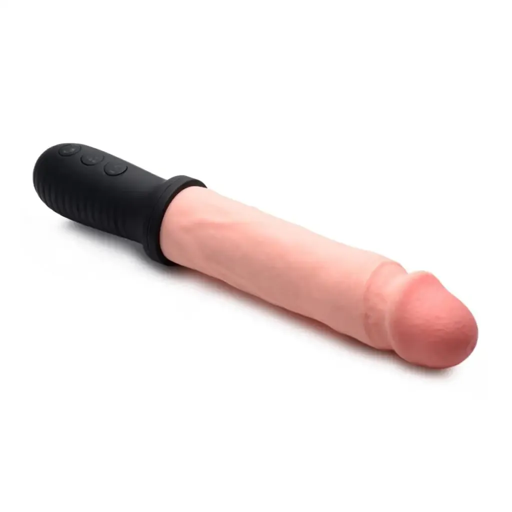 8x Auto Pounder Vibrating And Thrusting Dildo With Handle