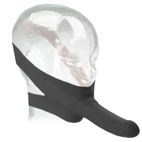 Accommodator Chin Strap-On Dildo in Black