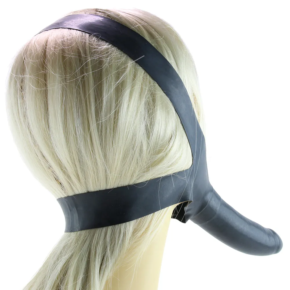 Accommodator Chin Strap-On Dildo in Black