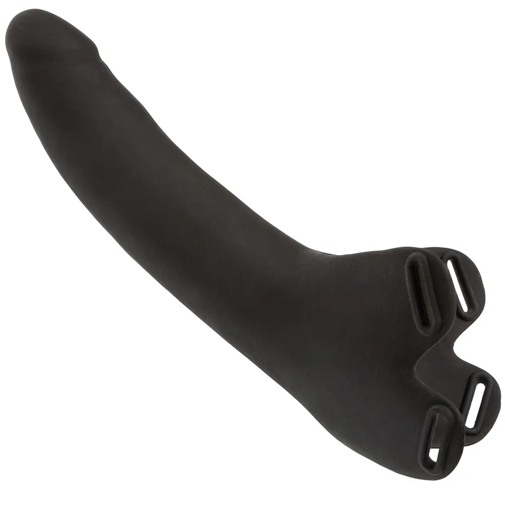 Accommodator Silicone Chin Strap Dildo in Black