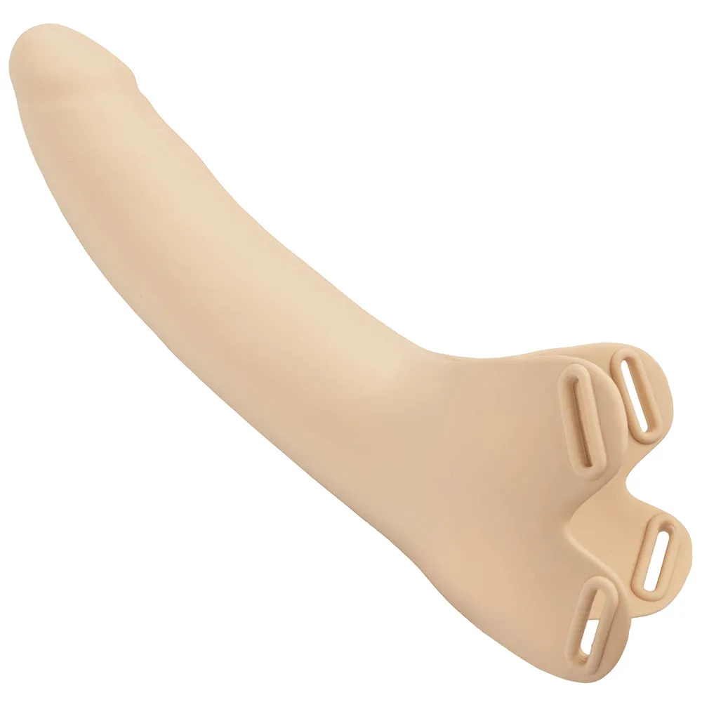 Accommodator Silicone Chin Strap Dildo in Ivory