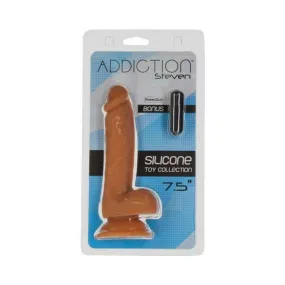 Addiction 100% Silicone Steven 7.5in Caramel