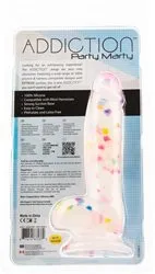 Addiction Confetti Silicone Dildo with Free Bullet Vibe