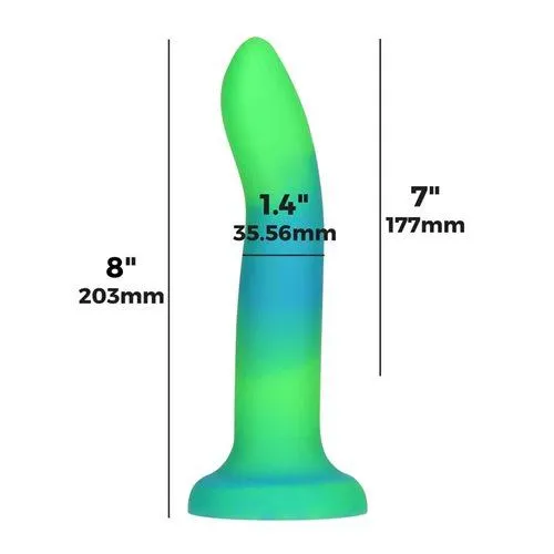 Addiction Rave - Glow-in-the-Dark, Bendable Silicone Dildo