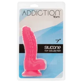 Addiction Tom 7" Dildo - Hot Pink