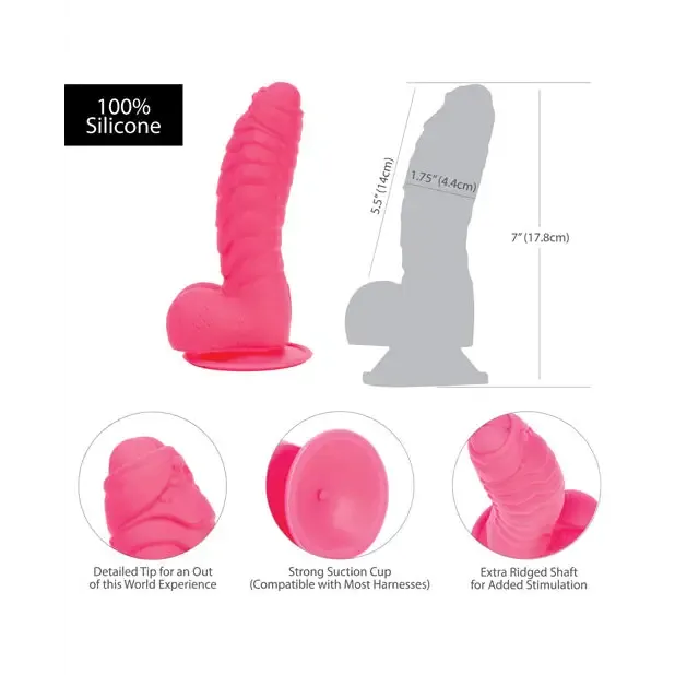 Addiction Tom 7" Dildo - Hot Pink