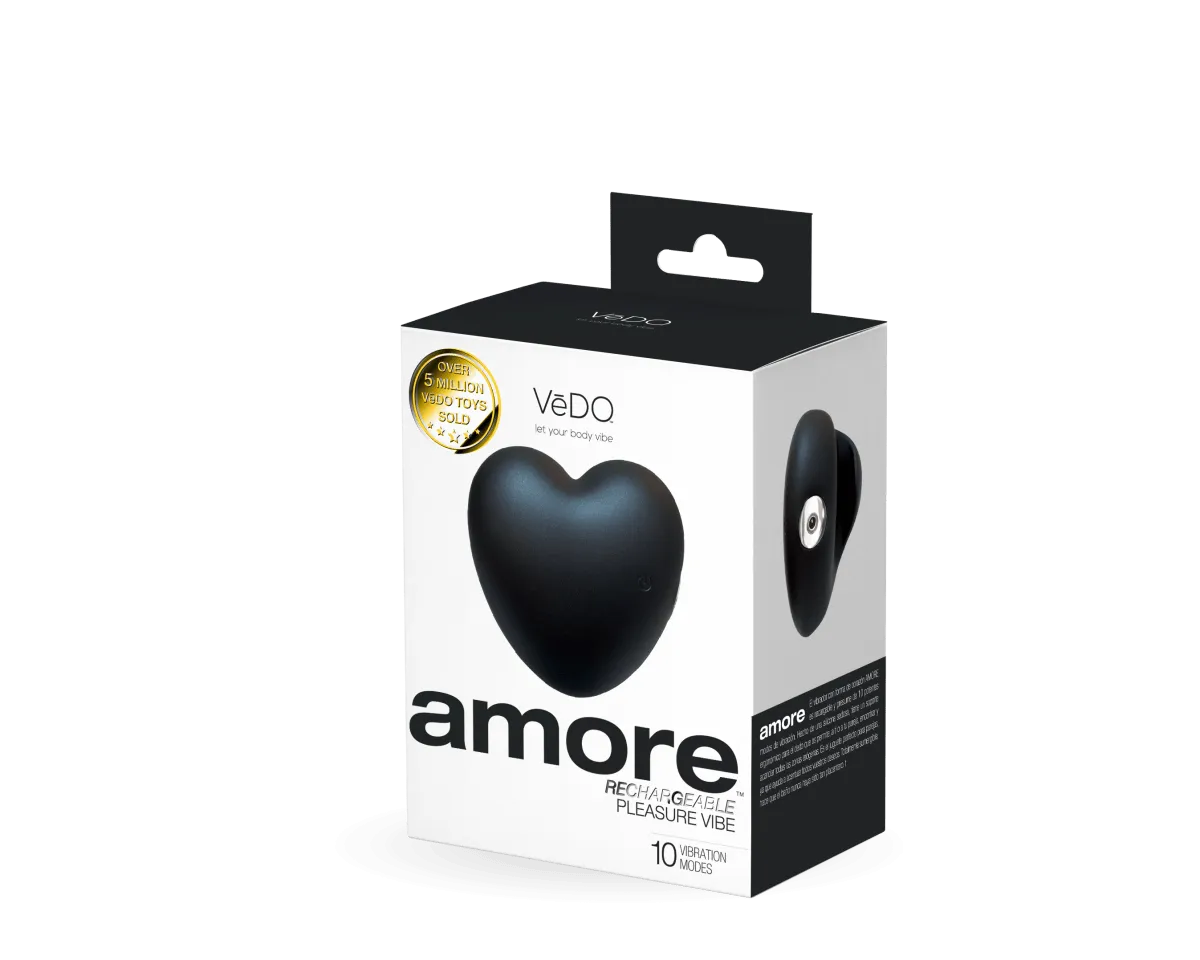 Amore Rechargeable Pleasure Vibe - Black