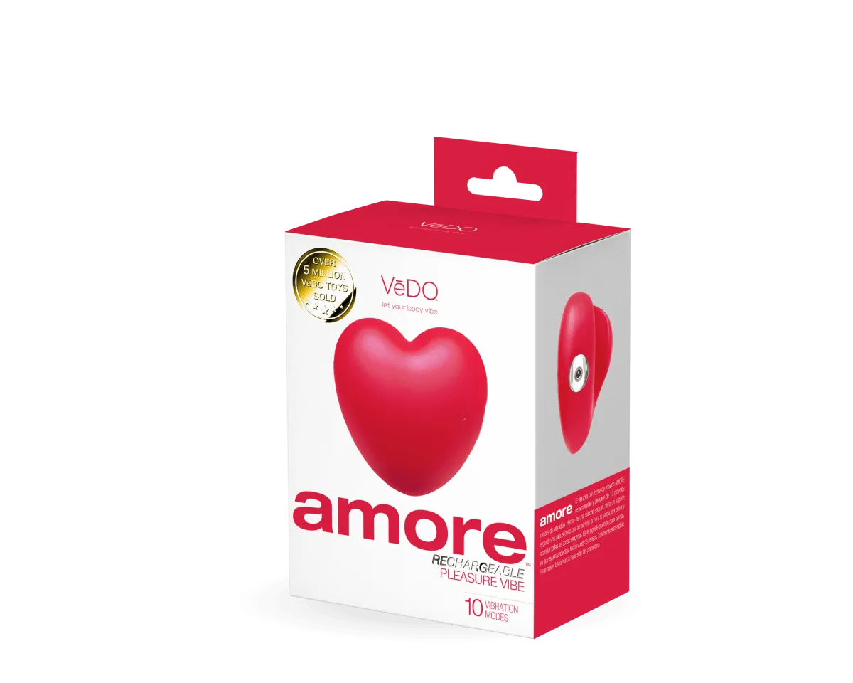 Amore Rechargeable Pleasure Vibe - Red