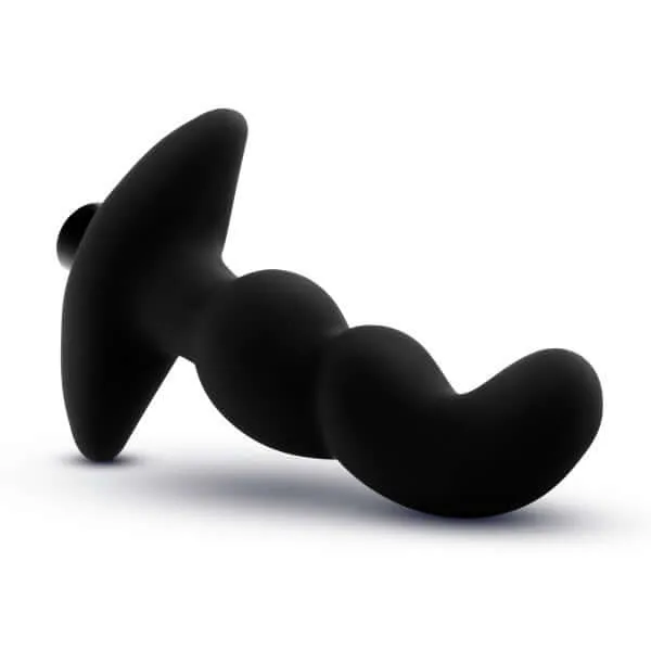 Anal Adventures Platinum Silicone Vibrating Prostate Massager 03 Black