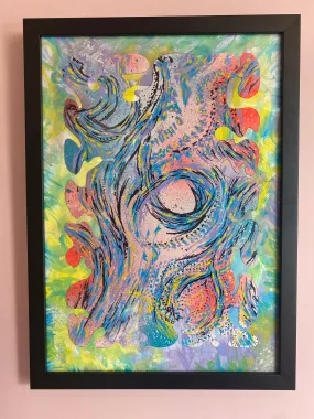 ATLiens II - original artwork framed by Sean Hill