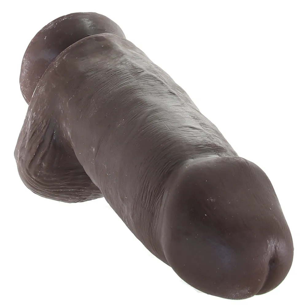 Au Naturel Chub 10 Inch Sensa Feel Dildo in Chocolate