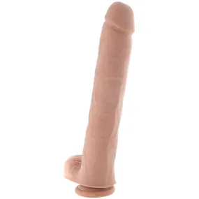 Au Naturel Daddy 14 Inch Sensa Feel Dildo in Mocha