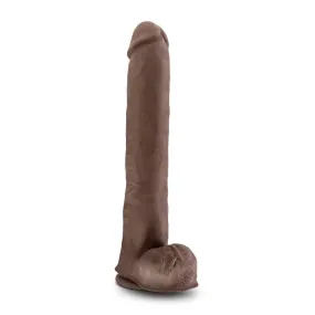 Au Naturel - Daddy - 14 Inch Sensa Feel Dual  Density Dildo - Chocolate