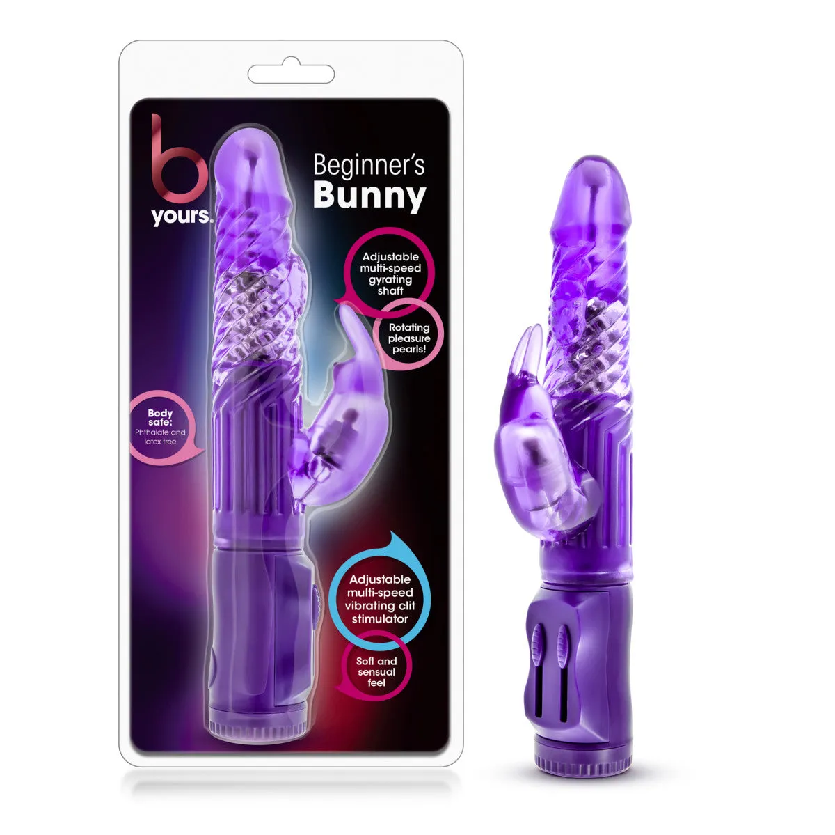 B Yours Beginner's Bunny Rabbit Vibrator - Purple