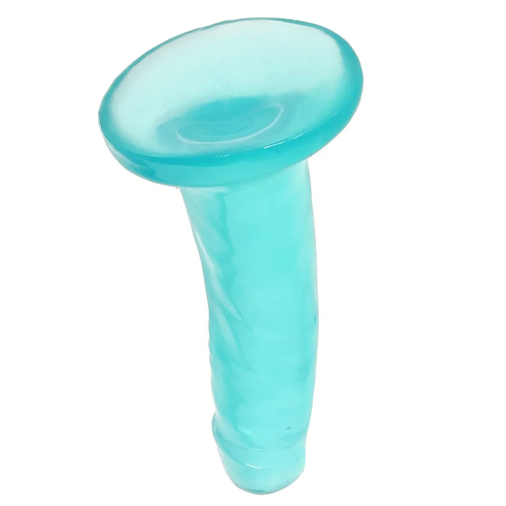 B Yours Plus Hard n’ Happy 5 Inch Jelly Dildo in Teal