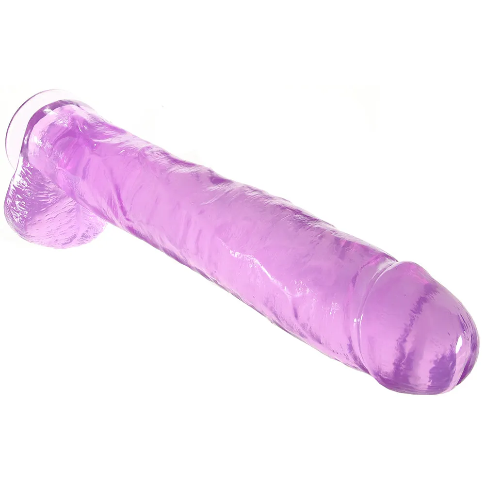 B Yours Plus Hefty n’ Hung 14 Inch Ballsy Dildo in Purple