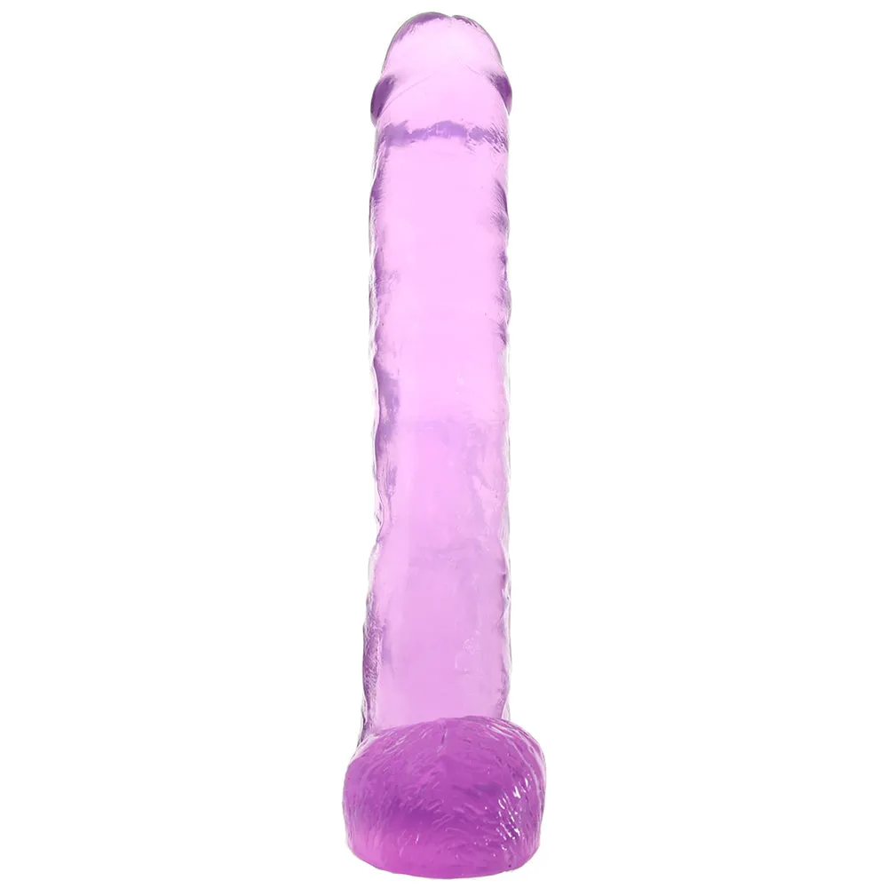 B Yours Plus Hefty n’ Hung 14 Inch Ballsy Dildo in Purple