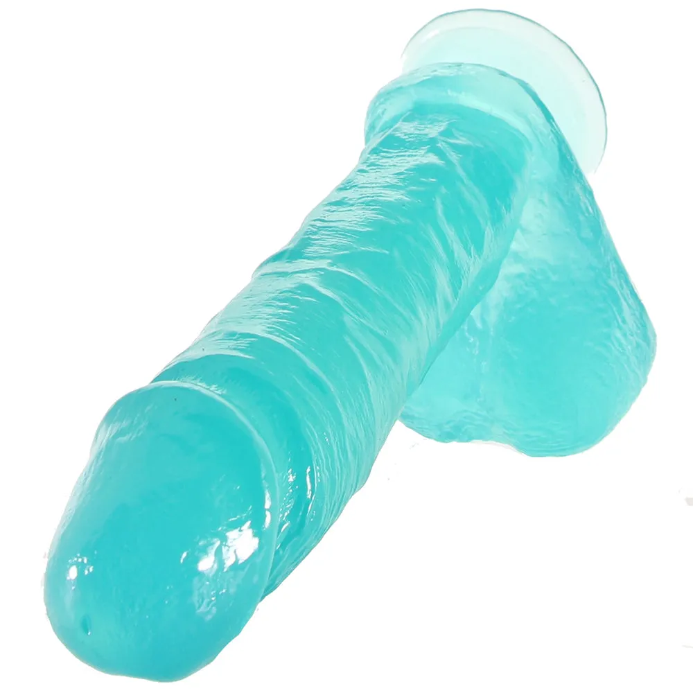 B Yours Plus Mount n’ Moan 9 Inch Ballsy Dildo in Teal