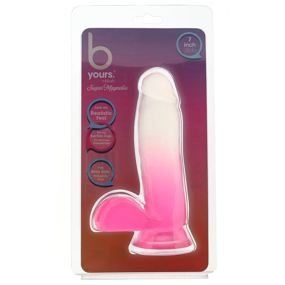 B Yours Sugar Magnolia 7 Inch Ballsy Dildo