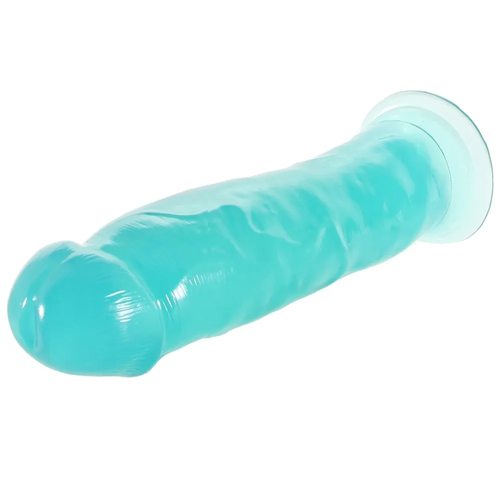 B Yours Thrill n' Drill 9 Inch Dildo in Teal