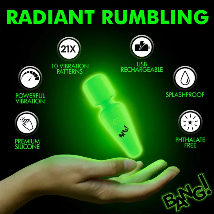 Bang! Glow-in-the-Dark Mini Wand Vibrator