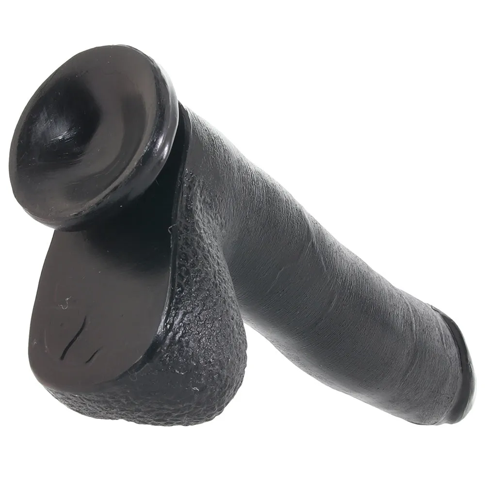 Basix 10 Inch Suction Base Dildo in Black