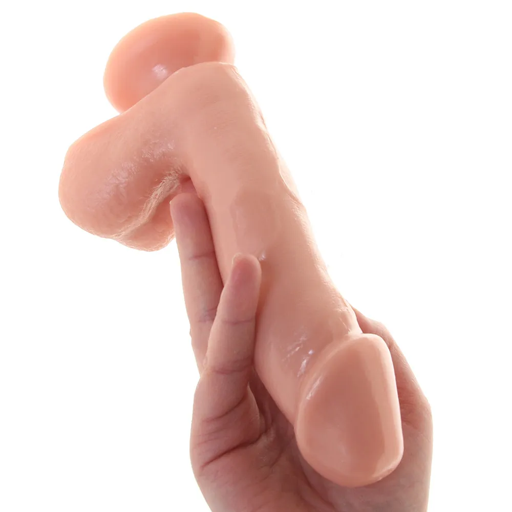 Basix 6.5 Inch Suction Base Dildo in Flesh