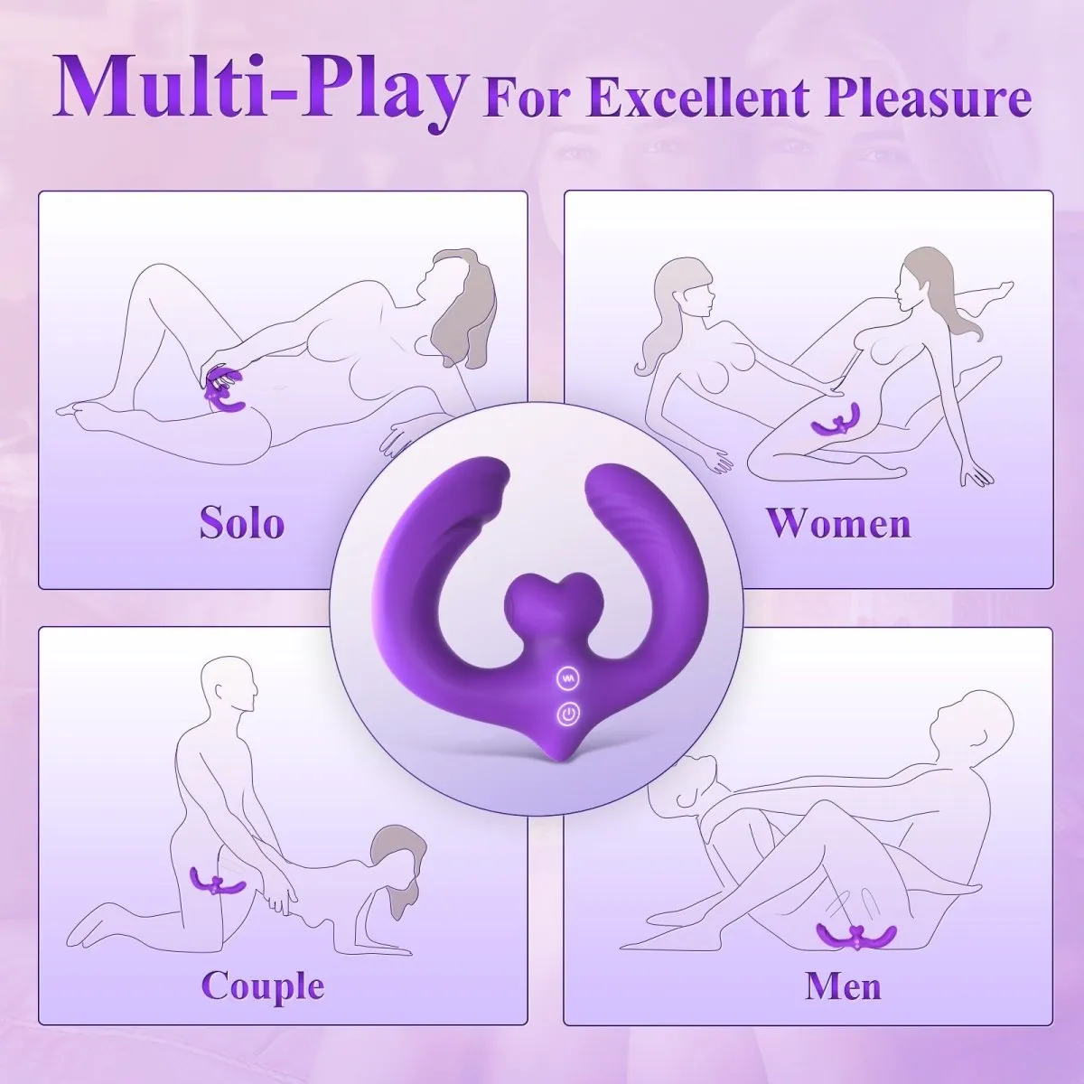 BETSY| Multi Playing Double-Ended Vibrator for Couple Foreplay