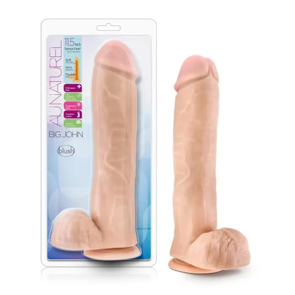 Big John 11.5 Inch Suction Cup Dildo - Vanilla