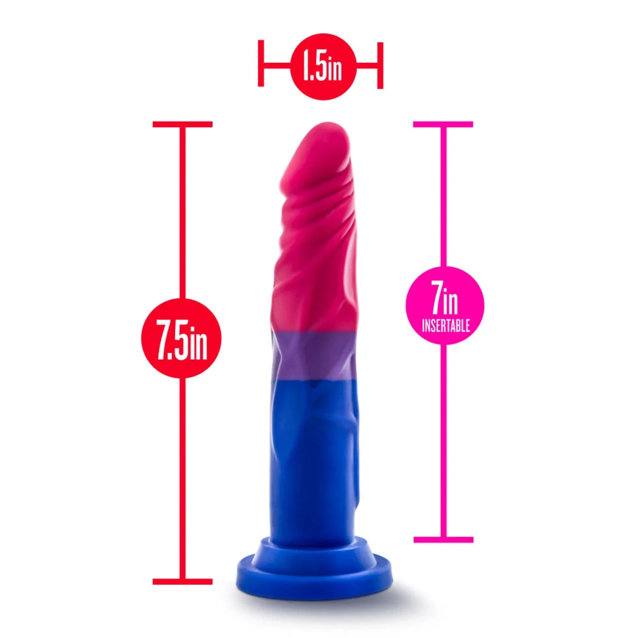 Blush Avant Pride P8 Love Silicone Dildo 7.5 inch