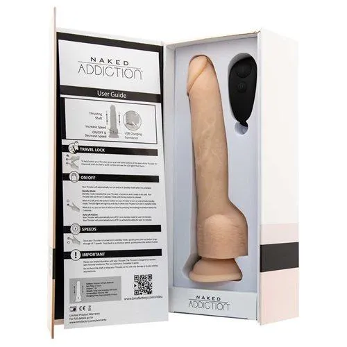 BMS Factory Naked Addiction Thrusting Dildo with Suction Cup