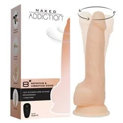 BMS Factory Naked Addiction Vibrating & Rotating Dildo with Suction Cup