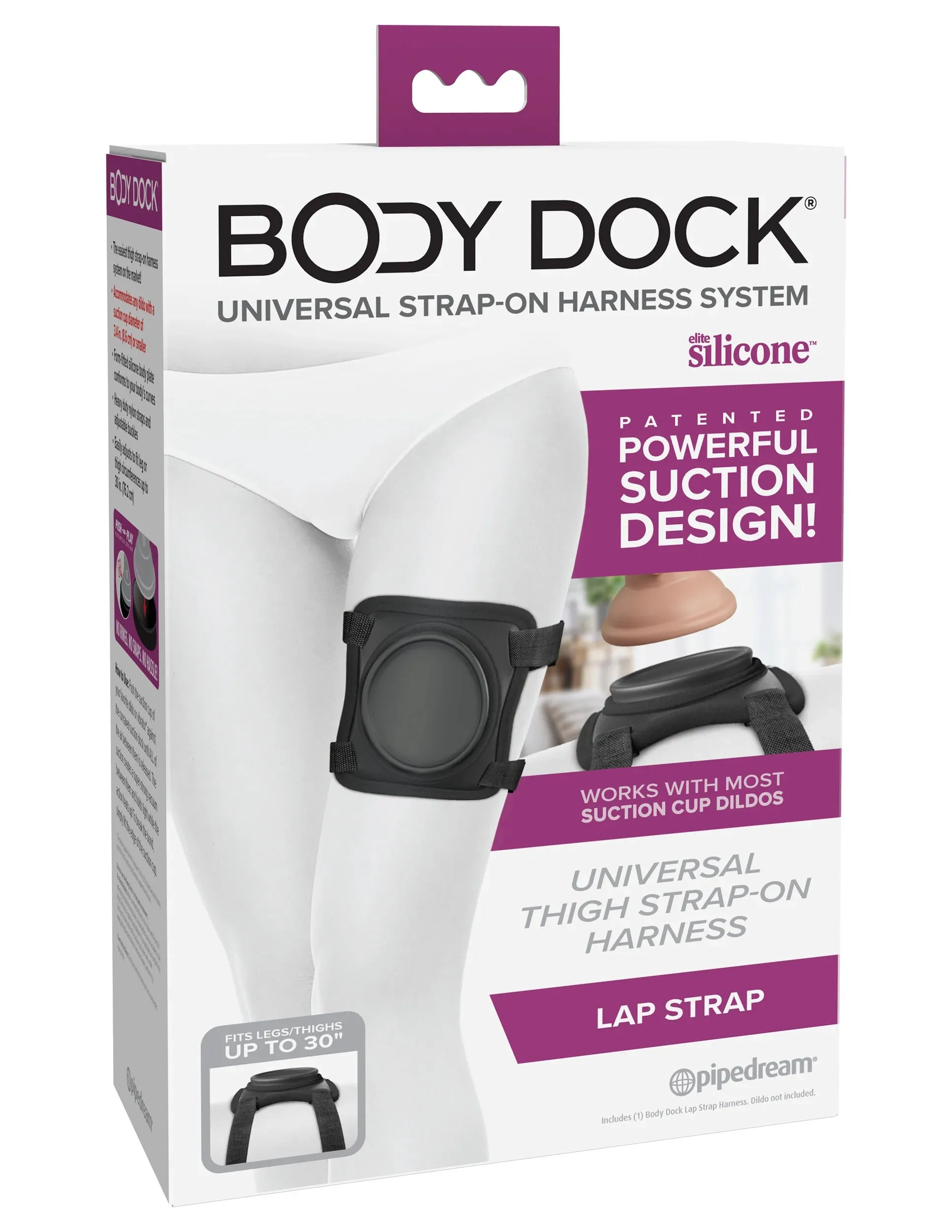 Body Dock Lap Strap - Suction Cup Dildo Mount