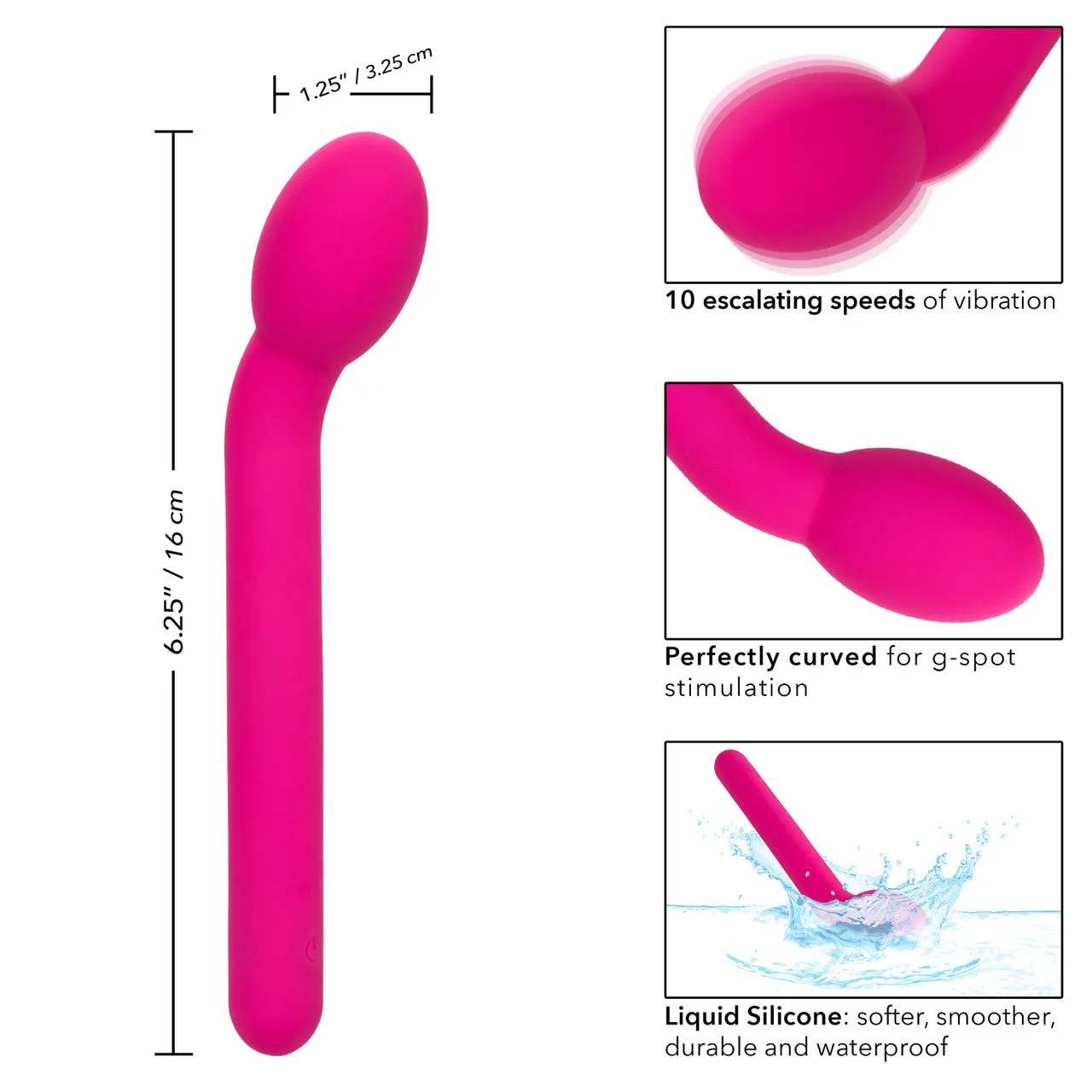 CalExotics Bliss Liquid Silicone Rechargeable Tulip Vibrator