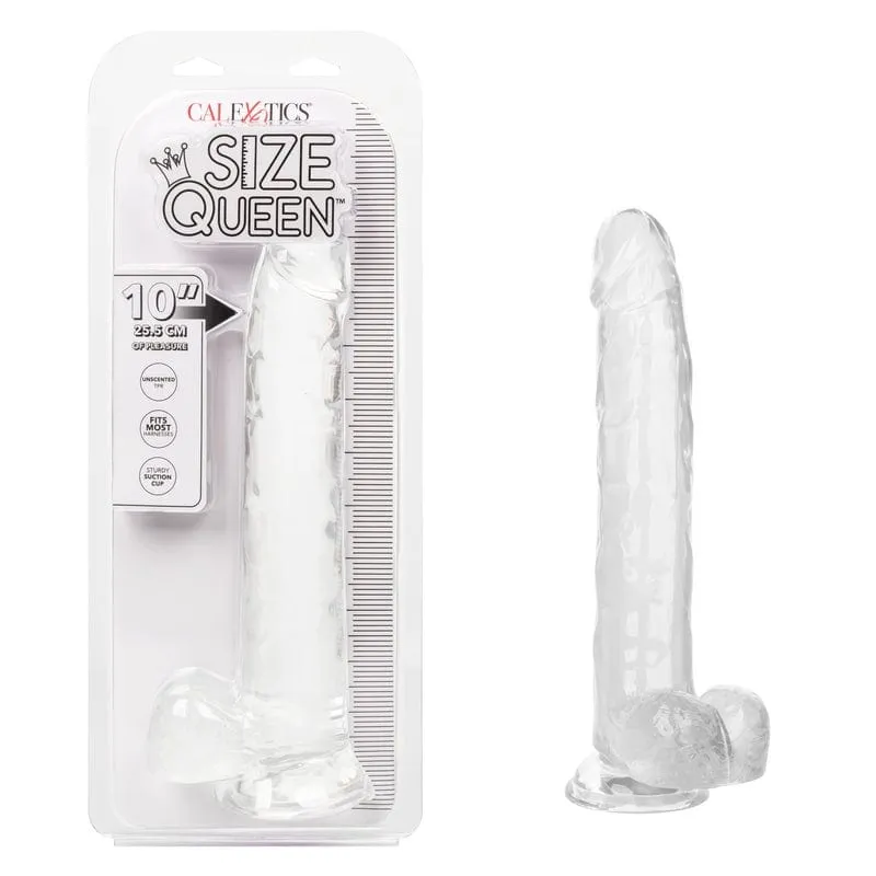 Calexotics Size Queen 10" Dildo Clear