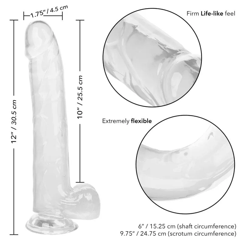 Calexotics Size Queen 10" Dildo Clear