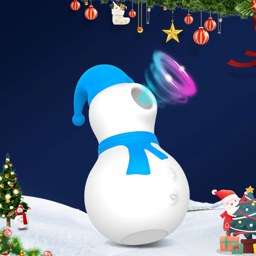 Christmas Gift Snowman Sucking Vibrator for Woman