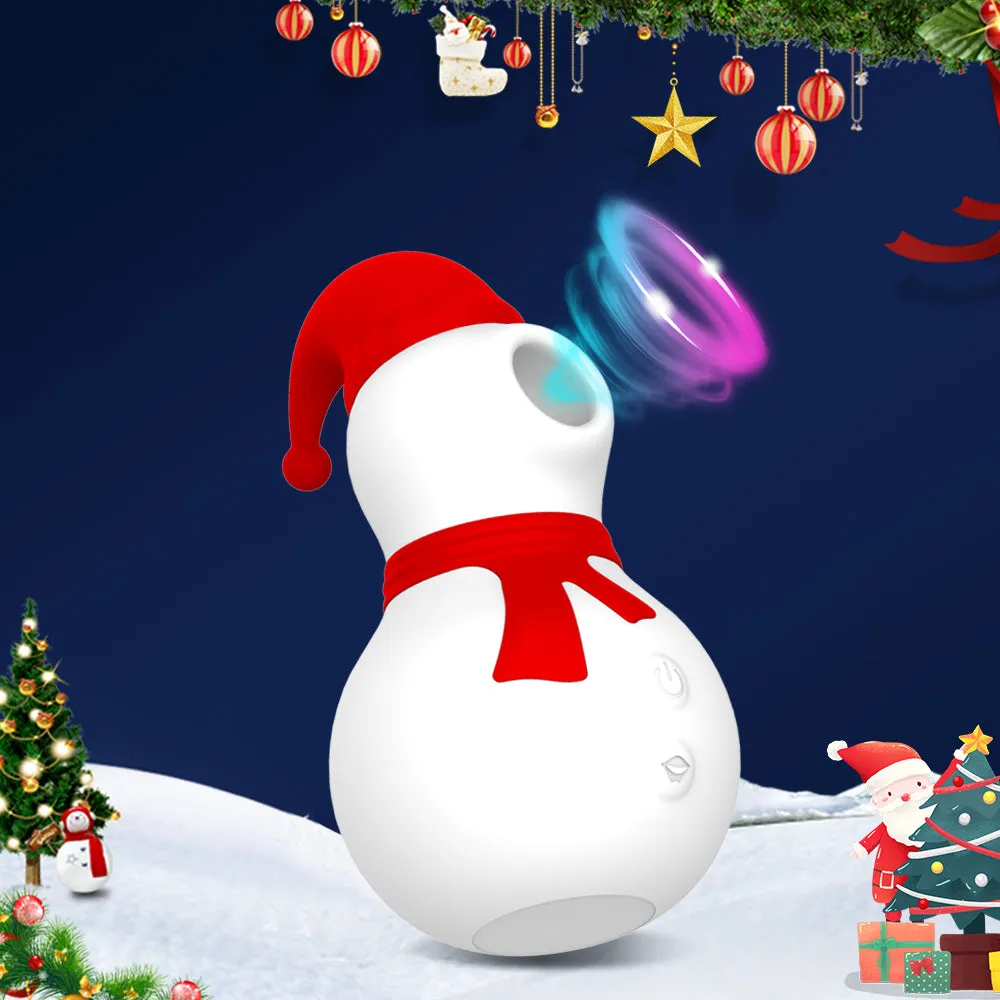 Christmas Gift Snowman Sucking Vibrator for Woman