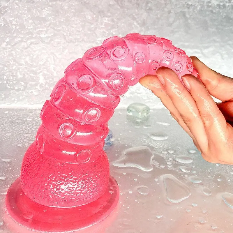 Clear Jelly Suction Tentacle Ride