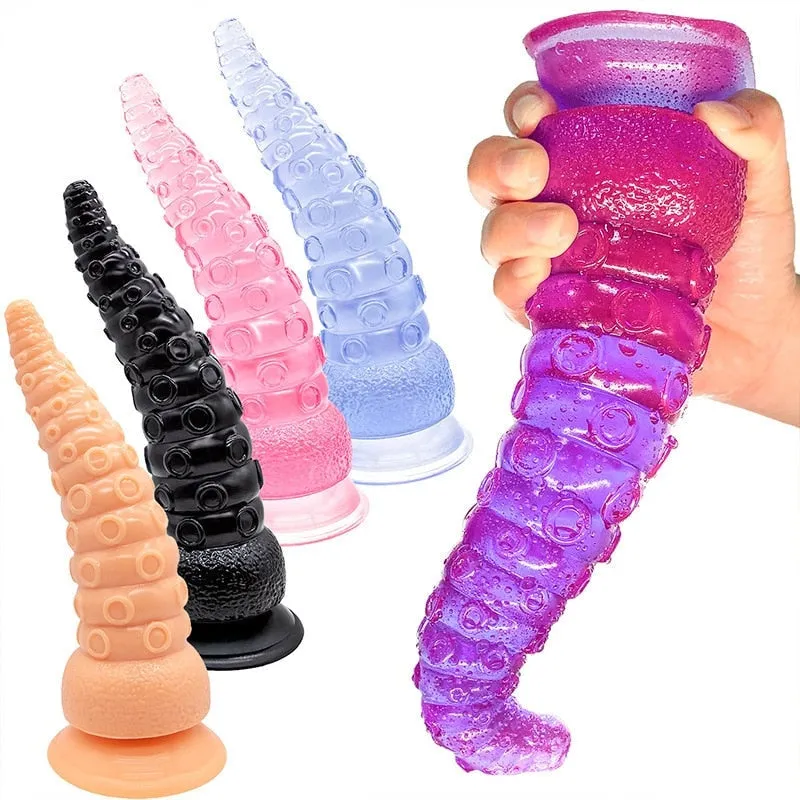 Clear Jelly Suction Tentacle Ride